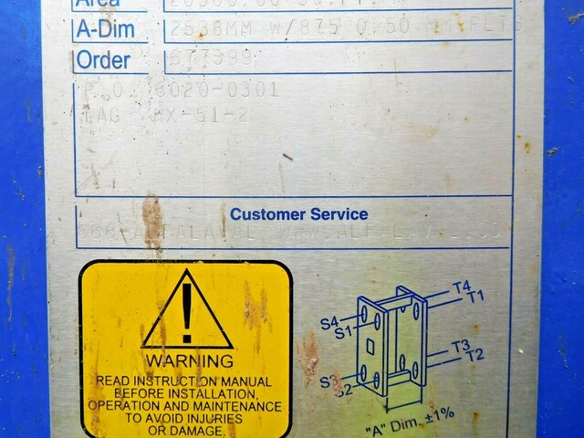20300 sq.ft., Alfa-Laval, AQ14-LFG, plate & frame heat exchanger, 150 psi, alloy 304 Stainless Steel plates - Image 10