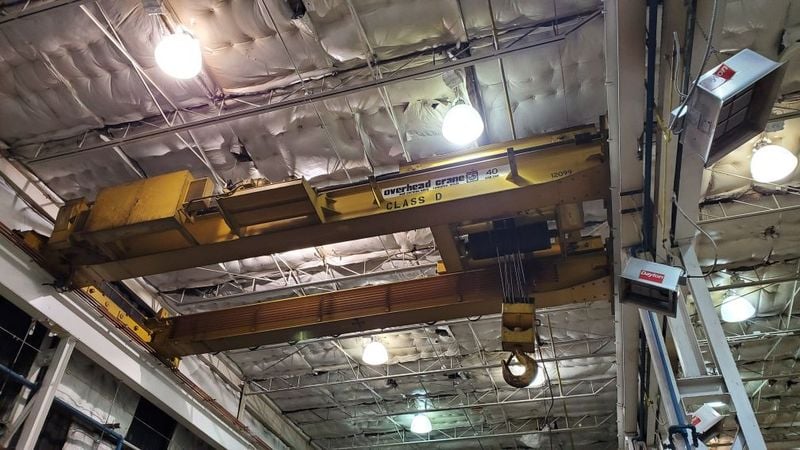 40 Ton, Overhead crane, 27' 4" Span, 24' lift, class D, pendant control, #2077 - Image 1