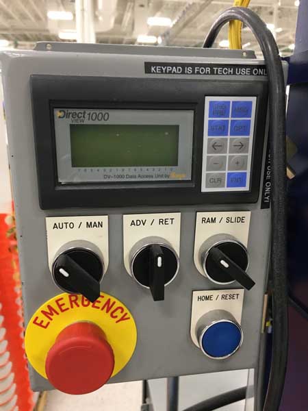 Columbia Marking Tools #860, roll stamp marking machine, 3" vt stroke, 3-1/2" max roll stroke - Image 6