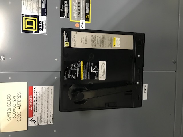 2000 Amps, Square D, PAF362000DC1625, 500 V.DC rated, 2 pole, 1 section, Nema 1 (4 available) - Image 2