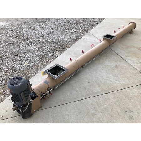 7" diameter x 11' long, Tubular screw auger conveyor, #17579 - Image 3