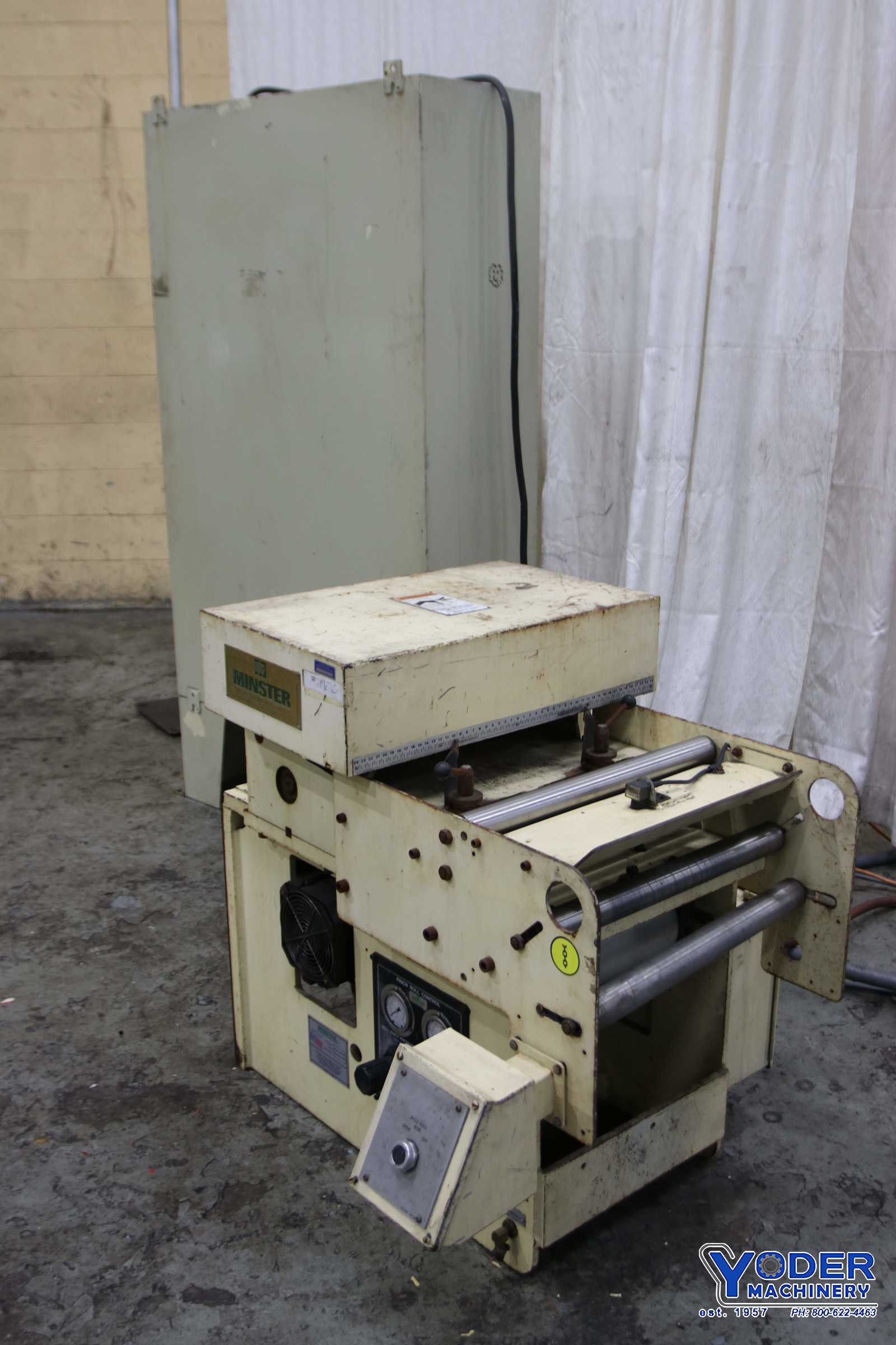14" x .09" Minster #MEF3-14S, press mount servo feeder, 2-1/2" roll diameter, Indramt control, 2001, #71308 - Image 1