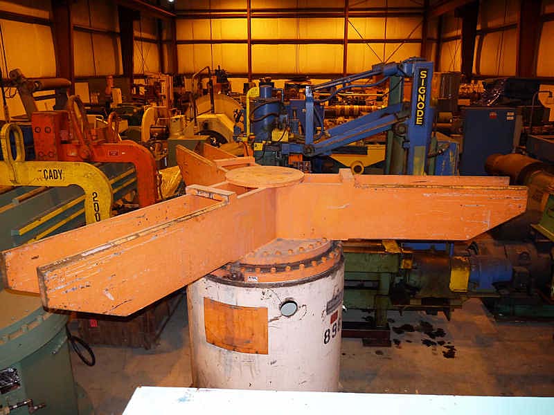 30000 lb. Bradbury #3-H, 3-arm turnstile, 41" arm length, 63" turning radius,powered rotation - Image 2