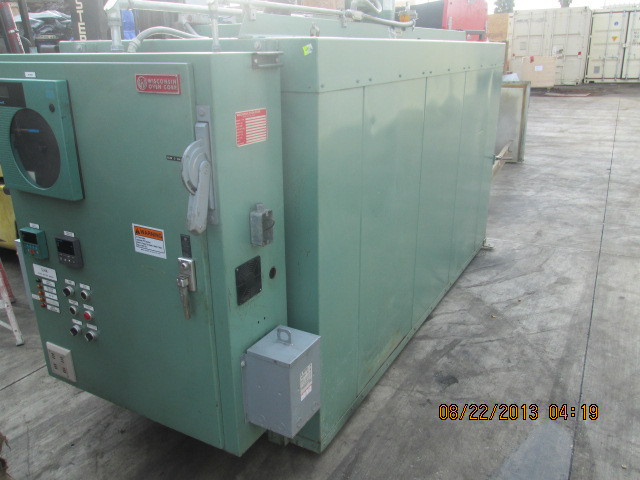 36" width x 36" D x 96" H Wisconsin #BATCH-3-3-8E/RM, 500&deg;F, rotary batch - Image 5