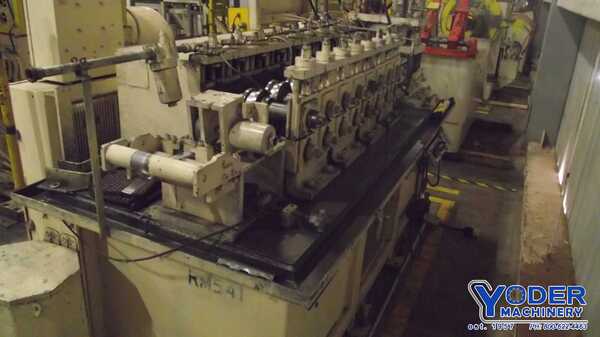 8 Stand, Contour #100-8-6, rollformer & cutoff press, 1" arbor diameter, 2-Axis entry guides, #66536 - Image 1