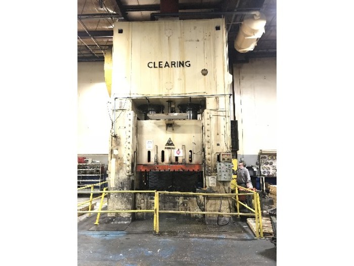 2000 Ton, Clearing #F2-200-84, straight side press, 12" stroke, 48" Shut Height, 8" adjustment, 10 SPM, 84" x - Image 1