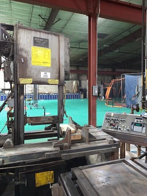 18" x 24" Hemsaw #V120HA, vertical bandsaw, 20" diameter wheel, 1-1/4" x 16' x .042" blade, S/N 541997, 1997 - Image 3