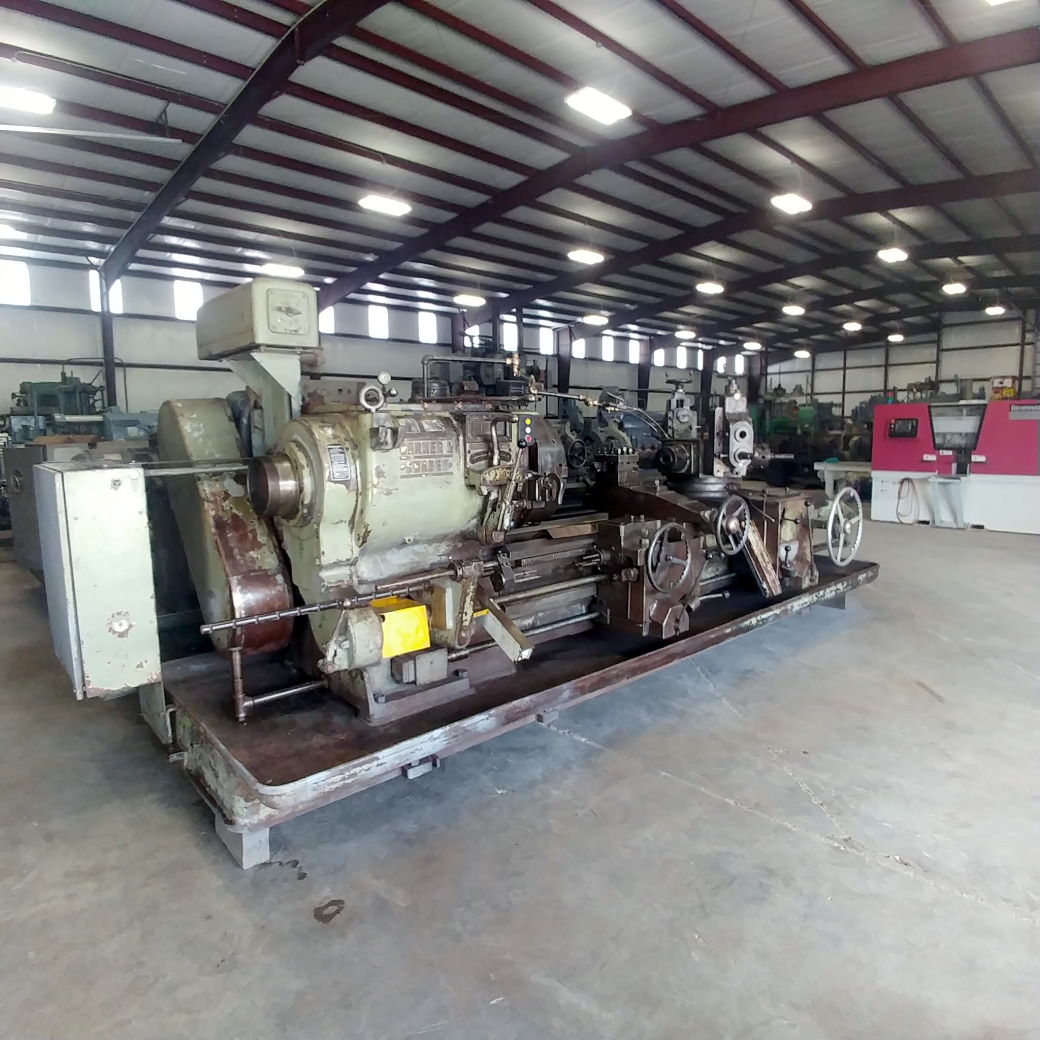 No. 4A Warner & Swasey, M1500, level head saddle type turret lathe, 4-Jaw 24" chuck, 9-1/4" spindle hole - Image 5