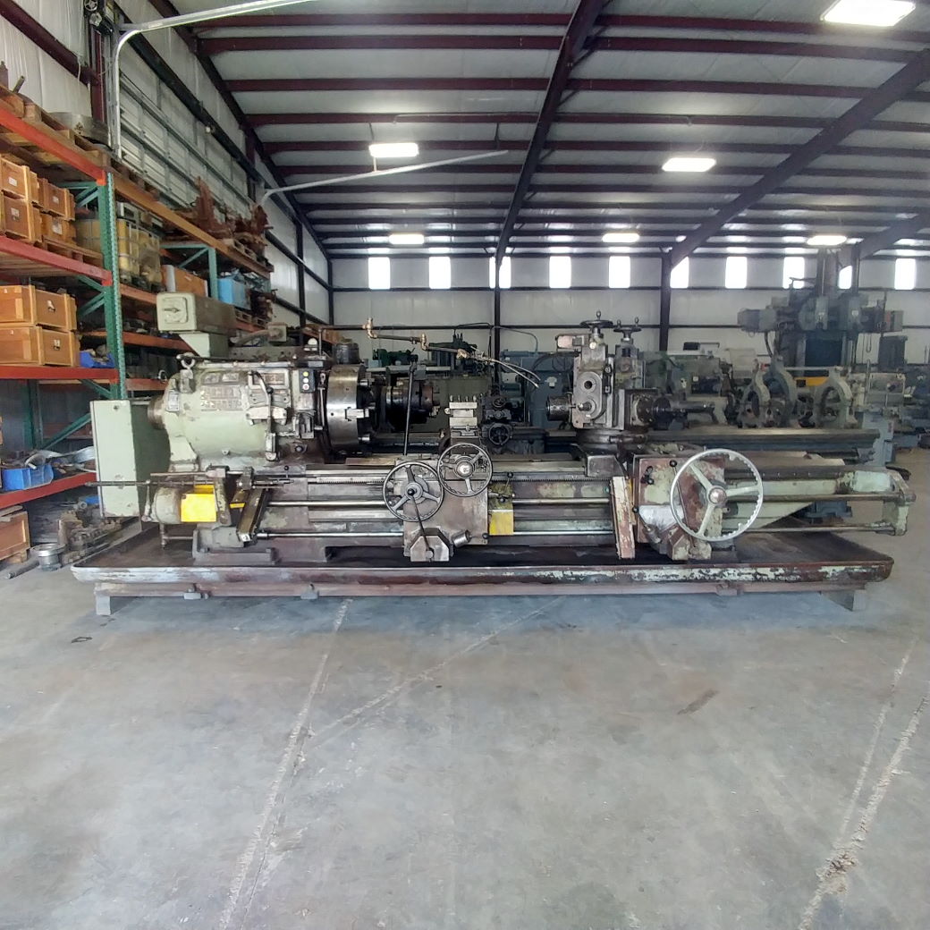No. 4A Warner & Swasey, M1500, level head saddle type turret lathe, 4-Jaw 24" chuck, 9-1/4" spindle hole - Image 6