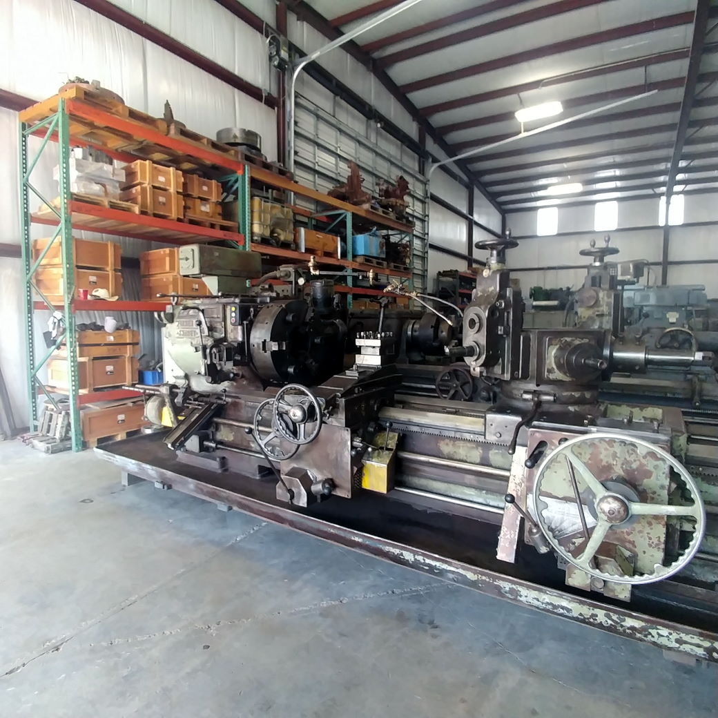 No. 4A Warner & Swasey, M1500, level head saddle type turret lathe, 4-Jaw 24" chuck, 9-1/4" spindle hole - Image 7