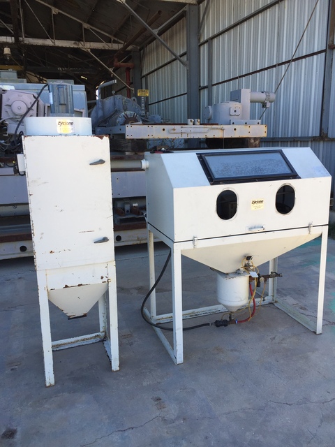 Cyclone #DP48, blast cabinet with dust collector, 2006 - Image 1