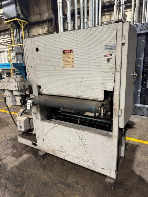 37" Timesavers #137-1-HDM, wide belt sander, 0"-8" material thickness, 37" x 60" belt size, 2900 SFM, S/N - Image 9