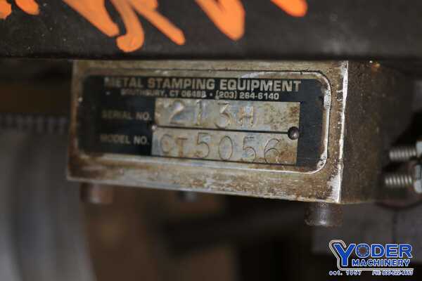 5000 lb. Metal Stamping Equipment #CT5060, pallet style decoiler, 3/4 HP, #72958 - Image 7