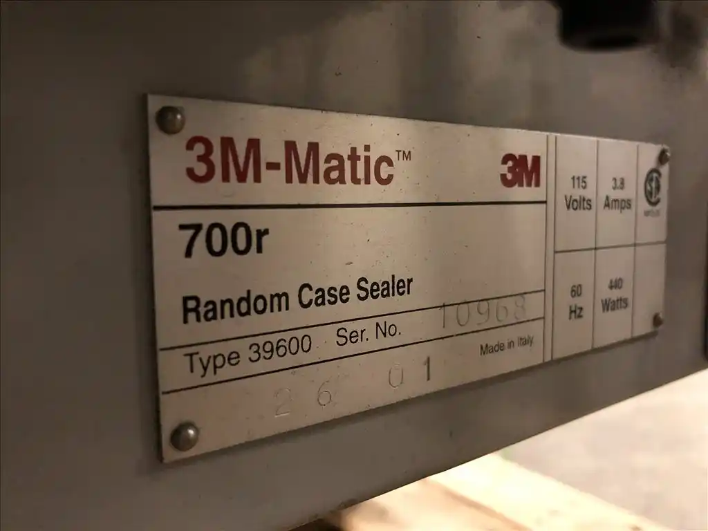 3M-Matic #700R Type 39600 Random case sealer, 1.5"-2"tape width, 15 boxes/min,S40746 - Image 6