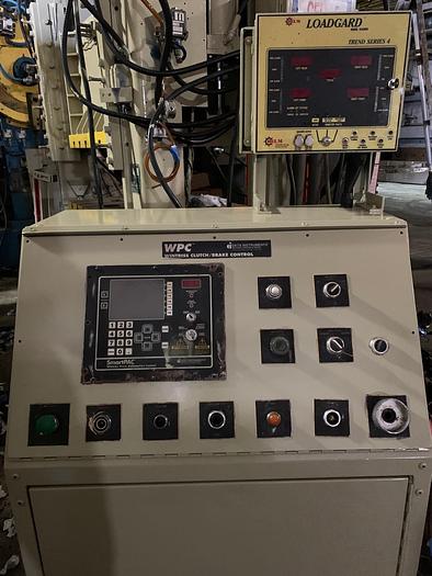 100 Ton, Perkins #S-100-48-34, straight side double crank press, 6" stroke, 14" Shut Height, 4" slide - Image 3