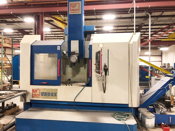55" Knuth #Verturn-VDM1600, 63" swing, 47" height, 4 pos. turret, Siemens 828 D SL, 2015 - Image 2