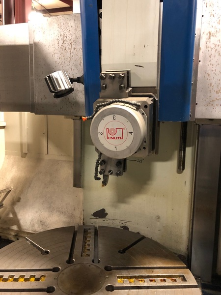 55" Knuth #Verturn-VDM1600, 63" swing, 47" height, 4 pos. turret, Siemens 828 D SL, 2015 - Image 3