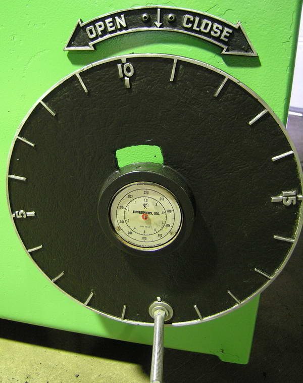 36" x 75" Timesavers #336M-2, dual head, 20-60 FPM, holddown shoes, 1973 - Image 7