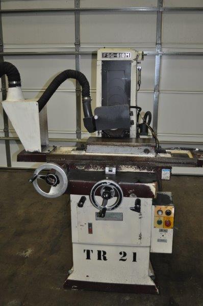 6" x 18" Chevalier #FSG-618M, hydraulic table, manual down feed, work light, S/N A3831045 - Image 1