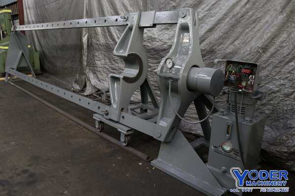 200 Ton, Rodgers #1F200-4820X, hydraulic wheel press, 26 stroke, double acting hydraulic cylinder, #71119 - Image 4