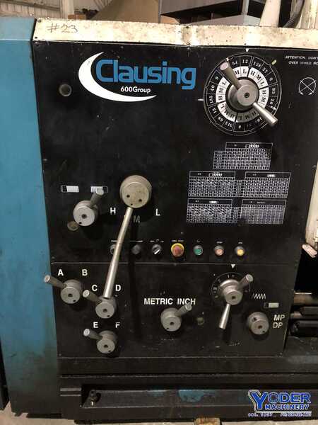 35" x 160" Clausing #MA35160, hollow spindle gap bed engine lathe, inch/metric, 2009, #73017 - Image 8