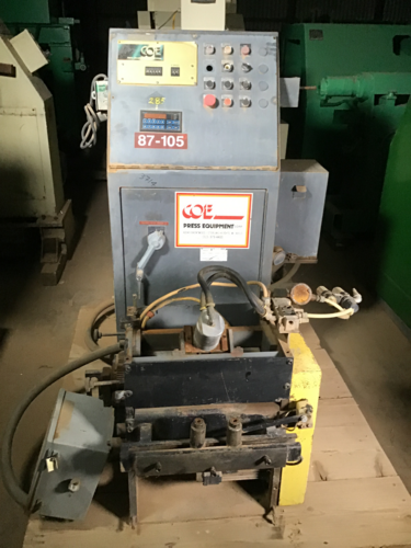 12" x .081" Coe Press Equipment, servo feeder - Image 1
