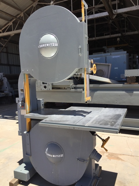 35" x 12" Tannewitz #G3SE, vertical band saw, 36" wheel diameter, S/N 14715 - Image 5
