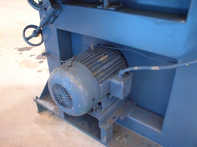 41.5" x 21" Tannewitz #RHNE, vertical band saw, 42" wheel diameter, S/N 73242 - Image 6