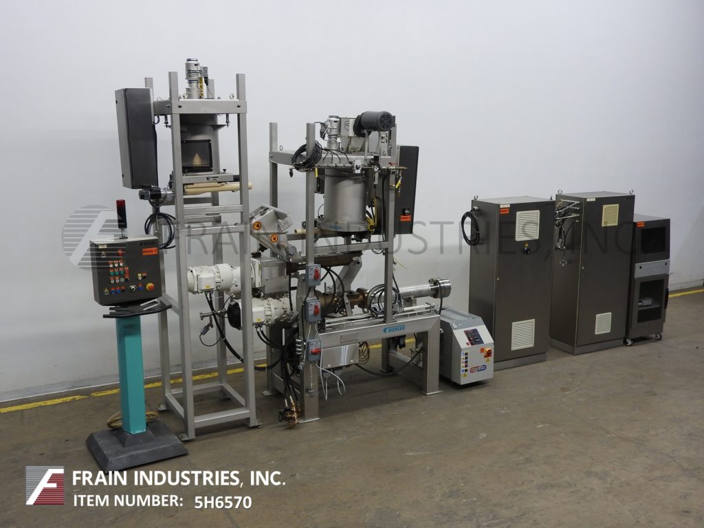 Buhler-Maig #M-MN-400, inline, single screw extruder with product portioner, Allen-Bradley CPU - Image 1