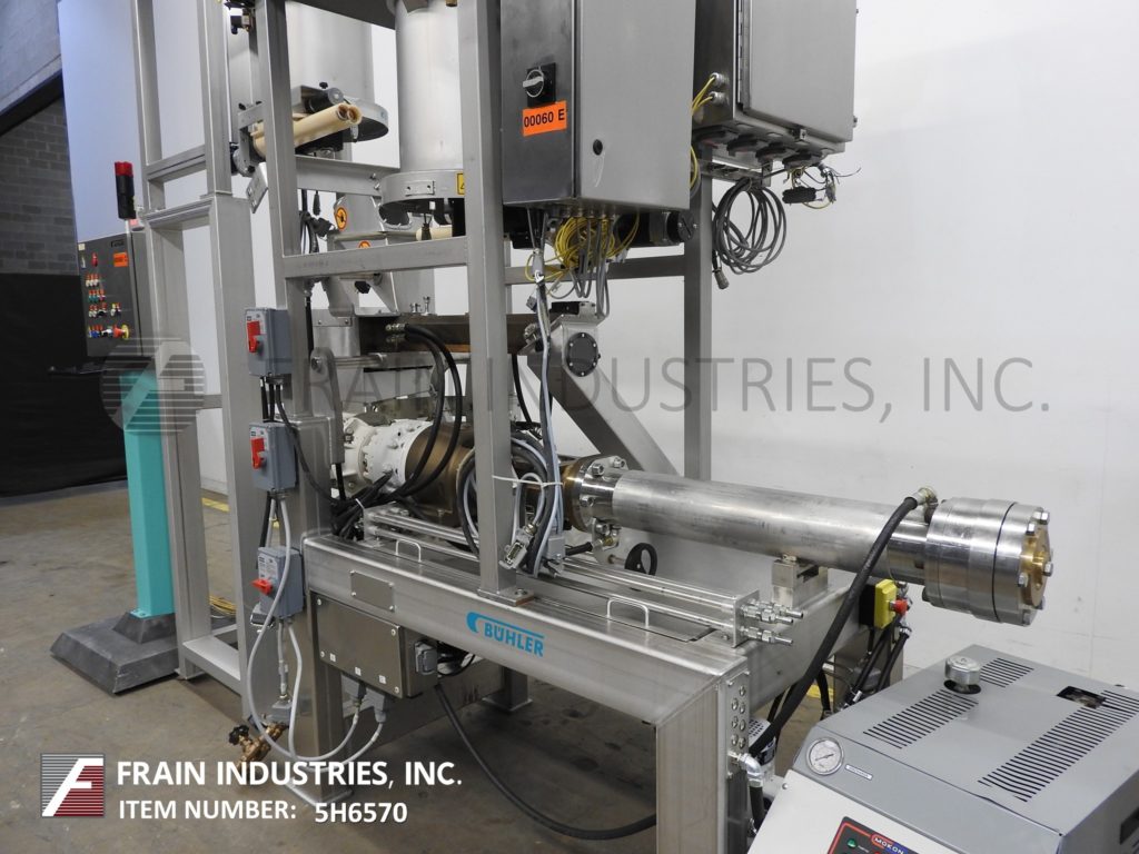 Buhler-Maig #M-MN-400, inline, single screw extruder with product portioner, Allen-Bradley CPU - Image 2