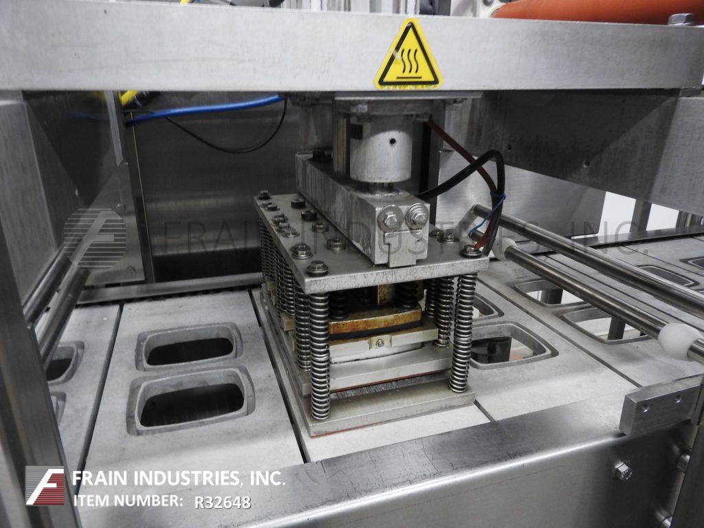 Orics #2-lane, inline, Stainless Steel, cup / tray denster, filler, roll stock film, heat sealer and over - Image 2