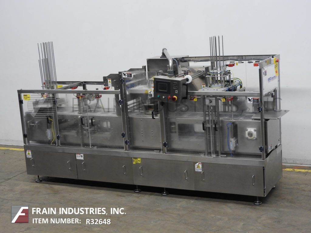 Orics #2-lane, inline, Stainless Steel, cup / tray denster, filler, roll stock film, heat sealer and over - Image 5
