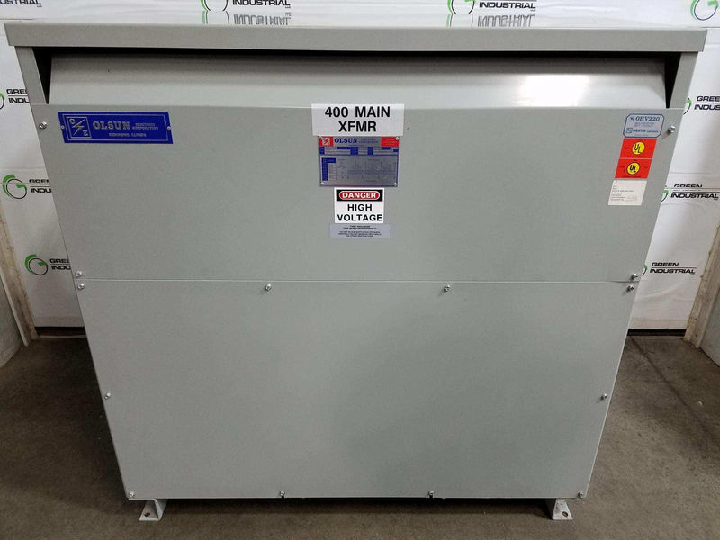 225 KVA 4160 Delta Primary, 208Y/120 Secondary, Olsun Electrics, dry, tested, Nema 2 - Image 1