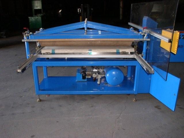 15 Ton, Ward, up-acting pneumatic lamination press, 2" stroke, 2-1/8" daylight, 24" x 54" bed, heated - Image 1