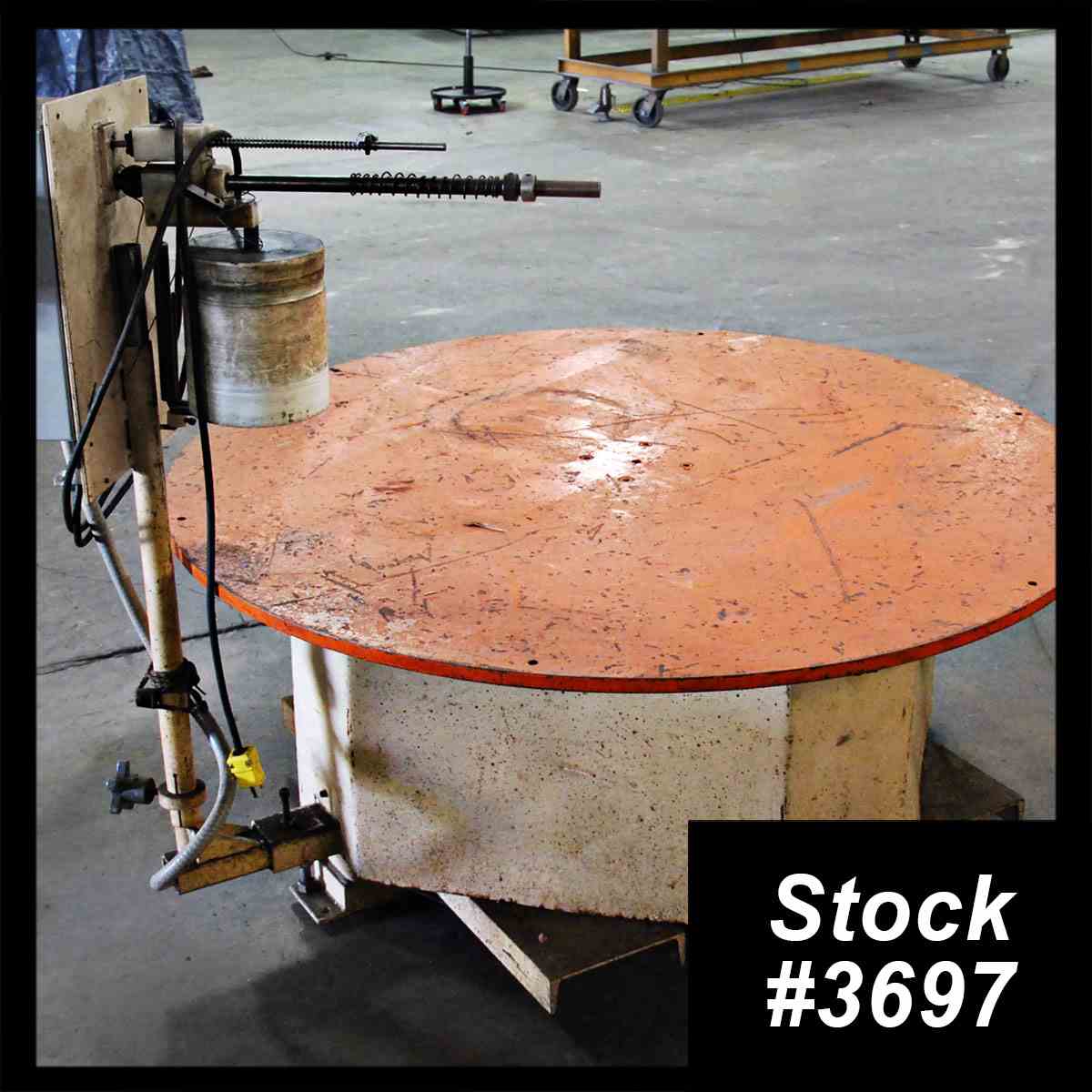 5000 lb. Intek Automation Contros pallet type horizontal uncoiler, 6" width, 52" outside dimension, #3697 - Image 1