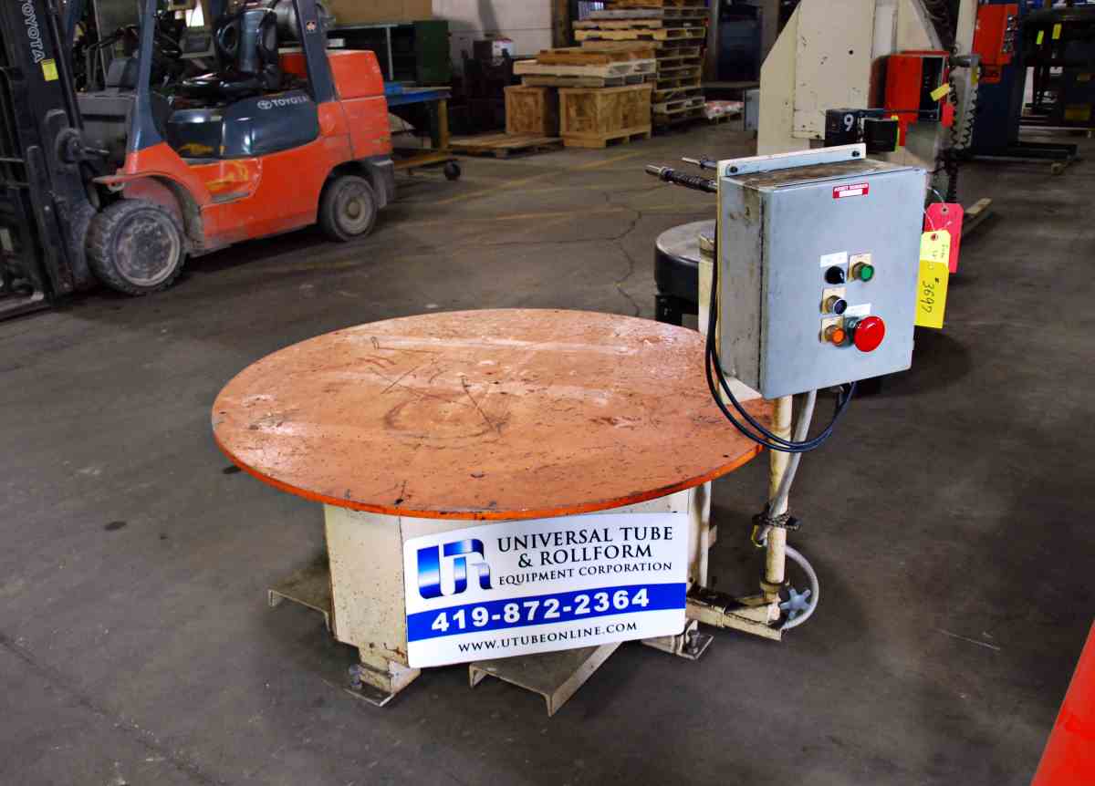 5000 lb. Intek Automation Contros pallet type horizontal uncoiler, 6" width, 52" outside dimension, #3697 - Image 4
