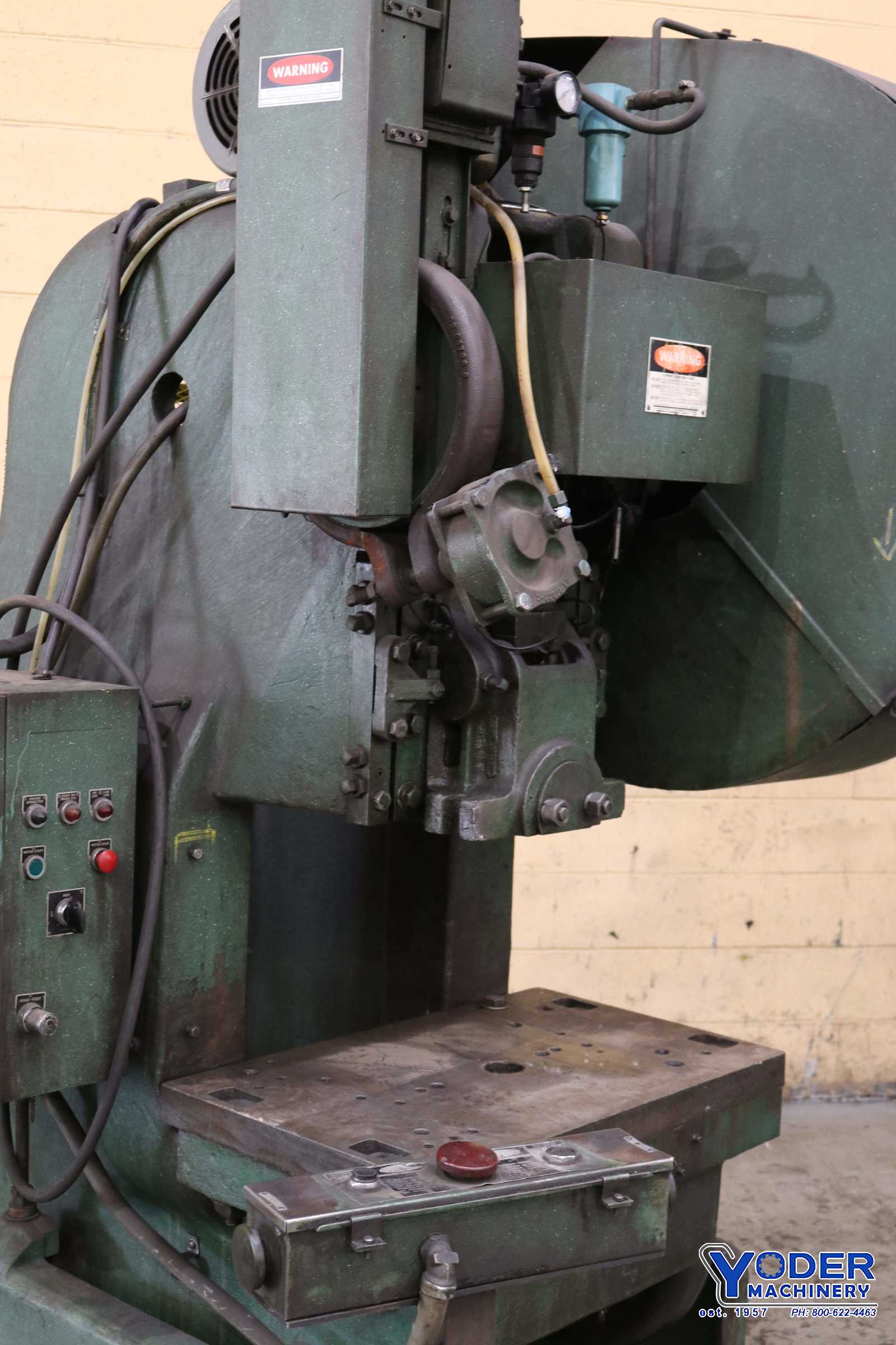 60 Ton, Rousselle #6, OBI press, 4" stroke, 11-1/2" Shut Height, 110 SPM, 5 HP, air clutch & brake, #73071 - Image 9