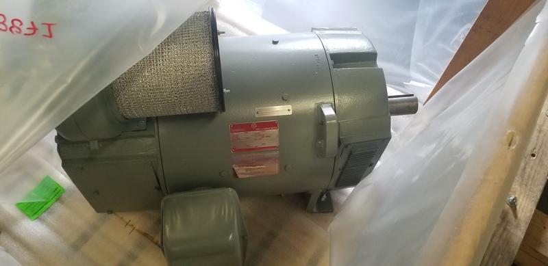 100 HP 1750/2000 RPM General Electric, Frame CD368AT, DPFG BB, new, 500VA, 300/150VF (2 available) - Image 2