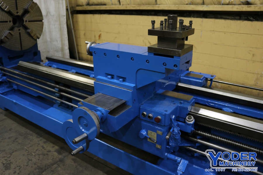 40"/50" x 192" Micm engine lathe, 22" swing over cross slide, 4-jaw 32" chuck, 3" spindle hole, taper - Image 10