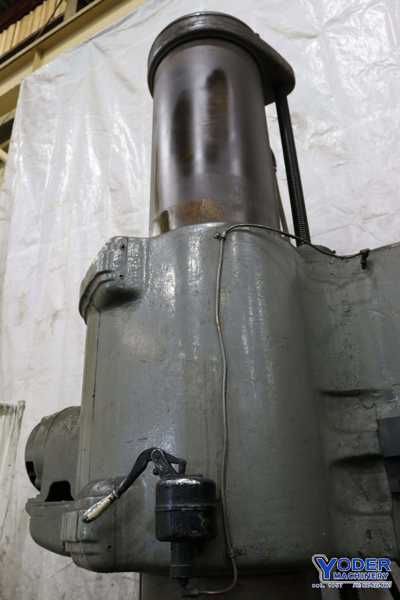 5' -13" American radial drill, 36" x72" base, 10 HP, power elevation & clamping, #71447 - Image 8