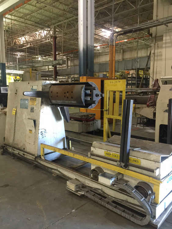 36" x .048" CWP #HD36SEF4, 20000 lb. reel, coil car, servo feed & shear & straightener - Image 3