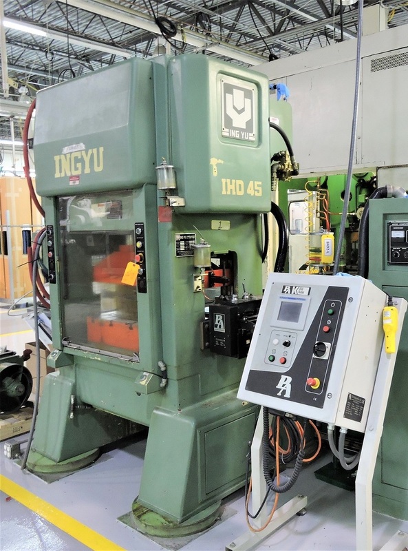 45 Ton, Ingyu #HDO45, straight side high speed press, 1.2" stroke, 800 SPM, 2000 - Image 3