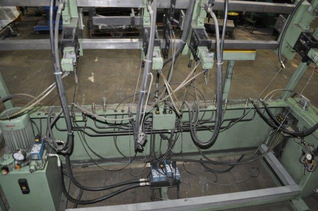 BTC, multi-head wire bender, 4 adj heads, 7' head travel, center clamp station, indexing - Image 3