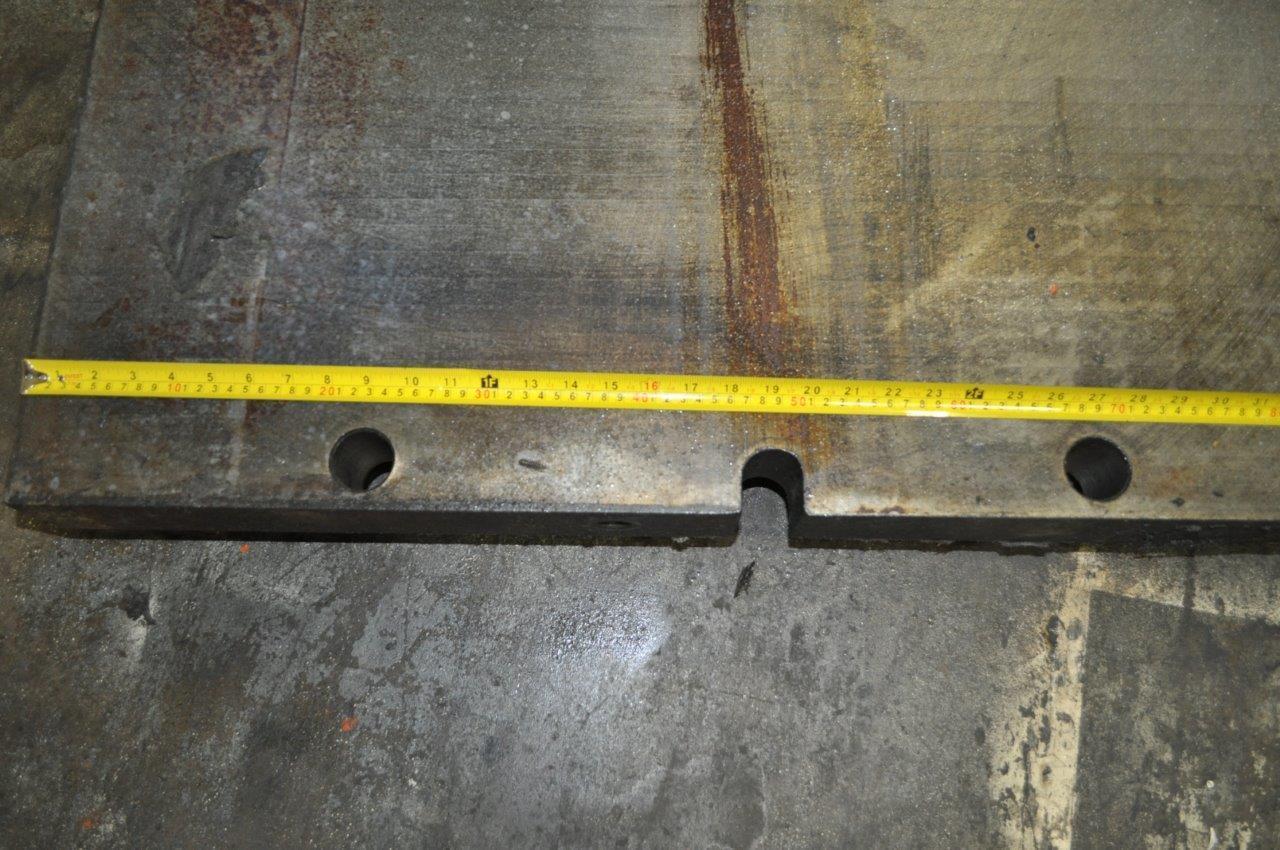 Bolster Plate: 72" x 48" x 3", press mounting holes - Image 4