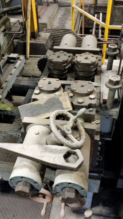 5" x 14" x 14" United, 4-Hi non-reversing rolling mill, .010"-.215" gauge, #VX-17468 - Image 9