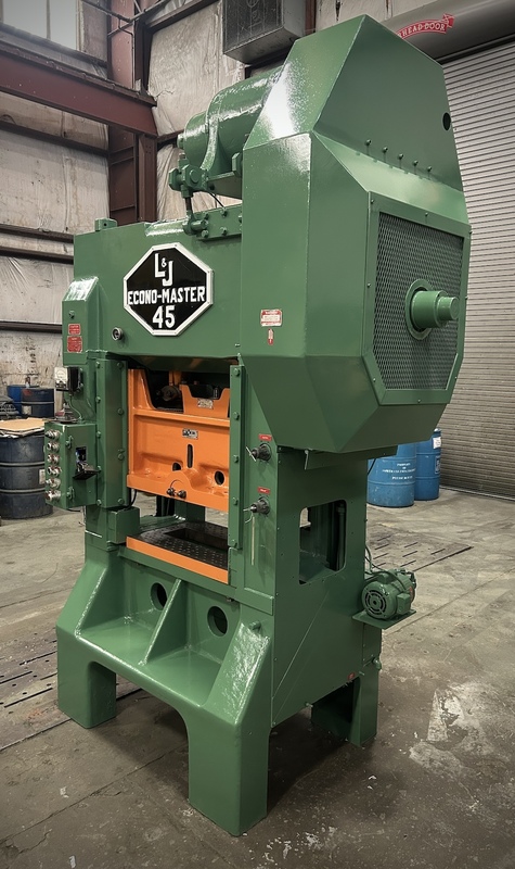 45 Ton, L & J high speed production press, 2" stroke, 10" Shut Height, 30" x18" bed, 125-280 SPM (2 available) - Image 2