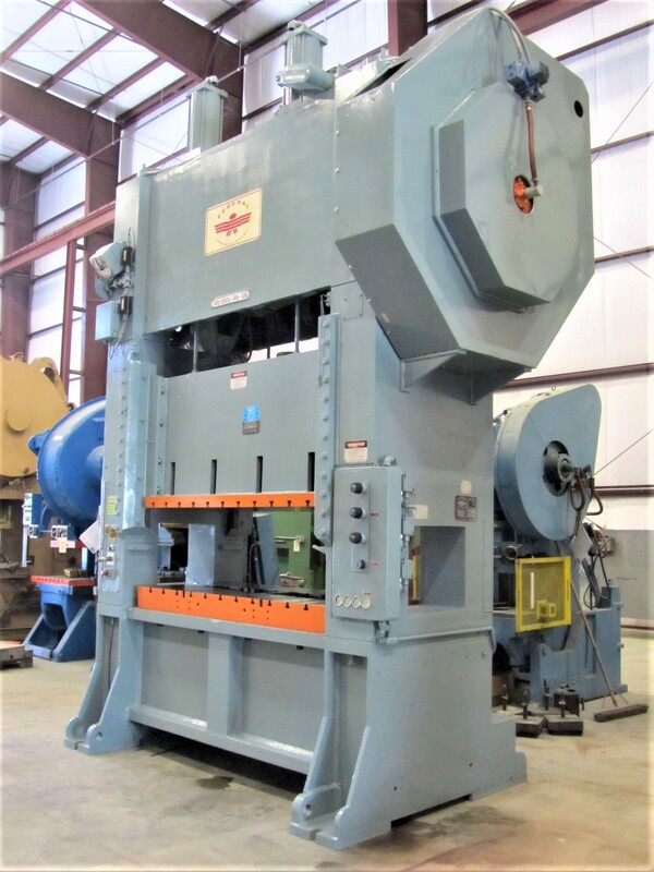 200 Ton, Federal #S2, SSDC, 3" stroke, 29" Shut Height, 72" x36" bed, 50-170 SPM, 1985, reconditioned, video - Image 3