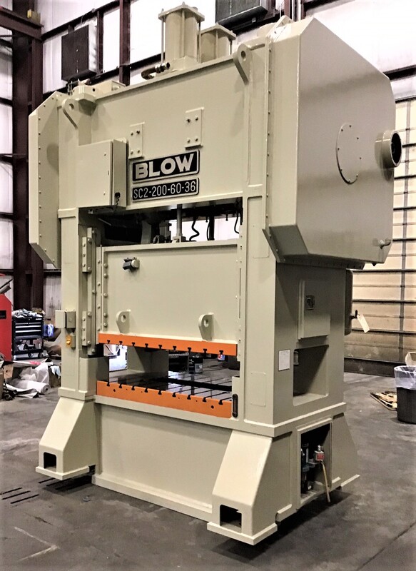 200 Ton, Blow #SC2-200-60-36, 5" stroke, 16" Shut Height, 6" adj, 60" x36" bed, 30-90 SPM, air clutch & - Image 1