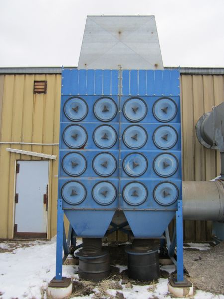 30000 cfm Donaldson #DFT4-32, cartridge collector, New York Blower, 33 ACF, fan 60 HP, 32 cartridge - Image 3
