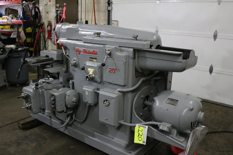 20" Rockford shaper, 22" stroke, universal t-slotted table, heavy duty vise, 7.5 HP, low hours - Image 3